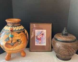 Signed Pottery  Art