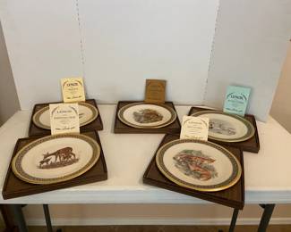 Boehm Wildlife Decorative Plates Lenox Lot Two