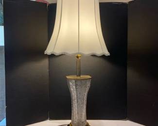 Cut Crystal or Glass Lamp