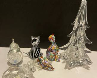 Leaded Crystal  Glass Figurines