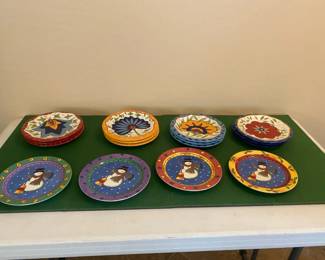 Sweet Shoppe and Pier 1 Floral Plate Sets