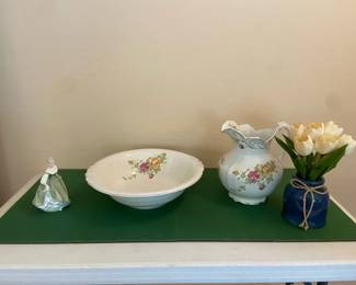 Vintage Buffalo Pitcher, Bowl and More Decor