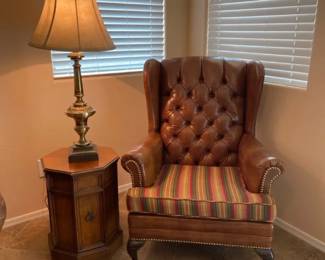 Leviton Lamp, Classic Chair  Table