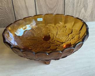 Amber Glass Bowl