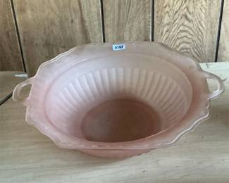 Pink Frosted Bowl