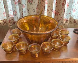 Marigold Punch Bowl Set