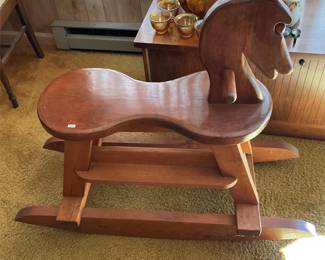 Wood Rocking Horse