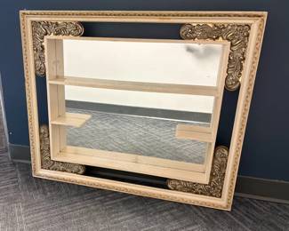 MCM Mirrored Shadow Box Shelf