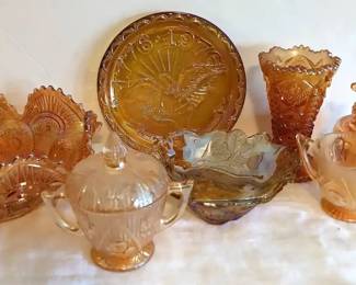 Orange Lusterware Collection