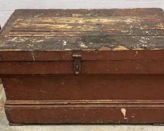 Vintage Wood Storage Chest