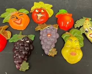 Vintage Fruit Chalkware