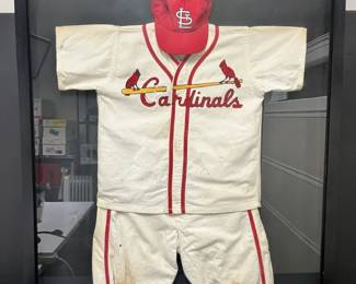 Vintage Framed Cardinals Baseball Uniform