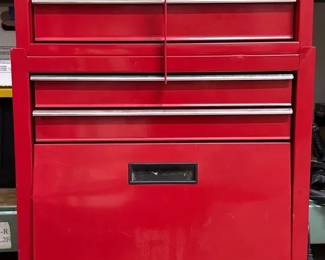 Tool Chest with Tools on Casters