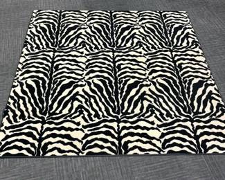 Zebra Stripe Area Rug