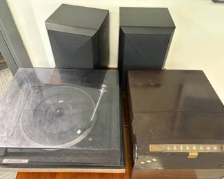 Record Player, 45 Player, and Speakers
