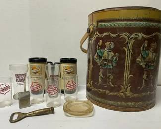 Vintage Falstaff Carousel Cooler  Other Falstaff Collectibles
