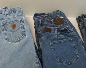 Vintage Levis, Carhartt, Wrangler and LL Bean Jeans