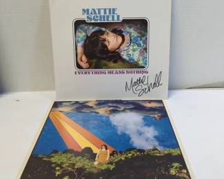 Signed Mattie Schell and Beth Bombara Records