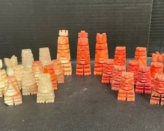 Mexican Onyx Chess Pieces