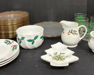 Holly Berry Serving Pieces
