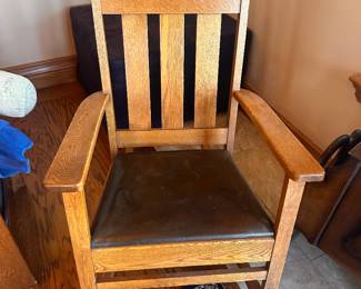 Stickley-style arts and crafts rocker