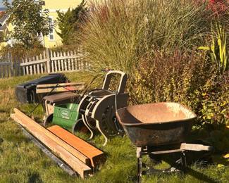 solid wood beams and scraps