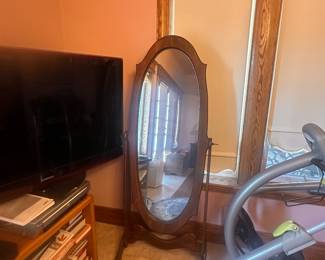 Antique swivel mirror