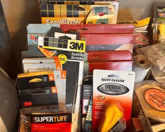 Sanding supplies