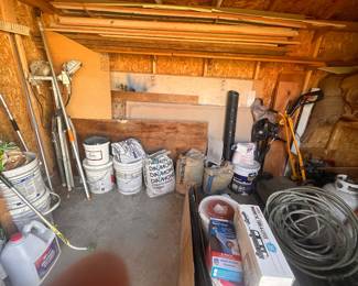 Dry wall and concrete materials