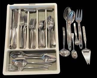 Oneida Stainless Steel Flatware Set, Serving Pieces, More