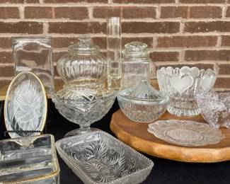 Shapely Vase Lot Glass Flower Vases