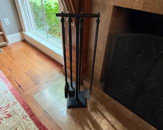 Restoration Hardare Fireplace tools