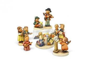67 VintageGoebelHummelPorcelainMusicianFigurines7Pcs