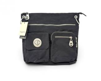 82 BrandNewBaggalliniBigSydneyBlackCrossbodyTravelHandbagwTags