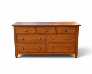 93 EthanAllenCountryColors7DrawerWoodDresserMadeinUSA