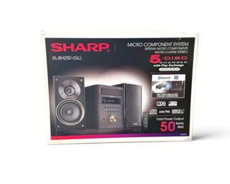 162 NewUnopenedSHARPXLBH2505DiscCDStereoSystemwBluetooth