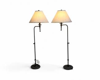 44 VintageAdjustableWroughtIronLampswShadesHeavyDutyBase