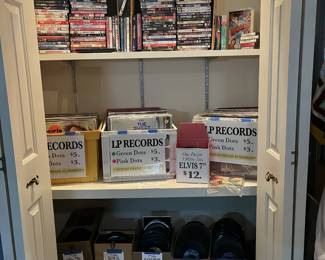 LPs, 45's, DVDs, Vinyl
