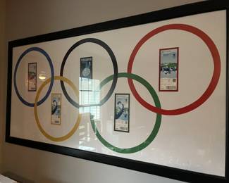 Framed Olympic Tickets