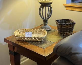 Slate Topped End Tables