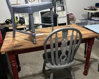 Primitive Table & Chair