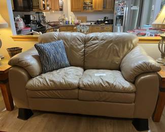Leather Love Seat