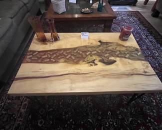 Wine Cork, Rustic Coffee Table