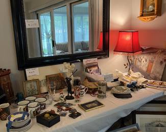 Table of Scottish Memorabilia
