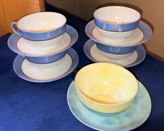 Noritoke Luster Tea Cups Set of 4, Phoenix China Luster Tea Cup!