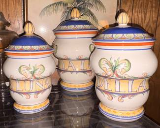 Pfaltzcraft Villa della Luna 2004 Japan Kolpen & Maru Tiegreen 3 Pc Canister Set!