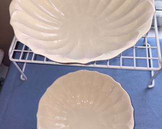 Vtg Lenox Scalloped & Footed Bowls!