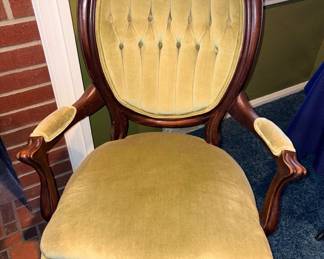 Victorian Carved Walnut Parlor Chairs!
