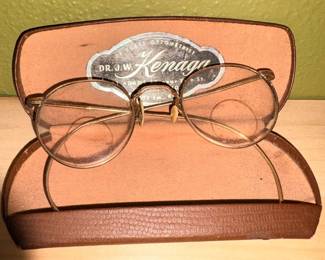 Vtg Gold-Filled Eyeglasses & Dr. J.W. Kenega Case!