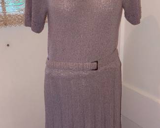Vtg 1948 Handmade Sweater Dress!